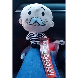 Hasbro Mr. Monopoly Uncle Pennybags 7" Plush Stuffed Toy Factory Jail Bird NEW!